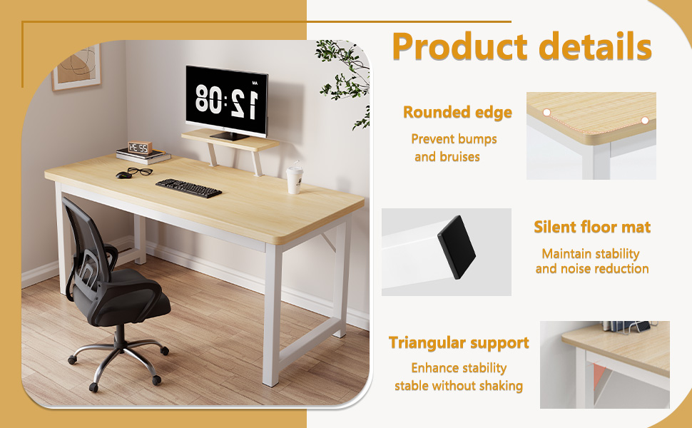 HDOFM Small Computer Desk,31.5 Inch Office Desk with Height