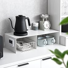 Amazon｜エア・リゾーム キッチンラック コの字ラック 伸縮 キッチン