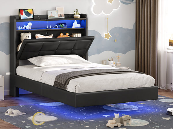 Amazon.com: AOGLLATI Floating Bed Frame Twin Size with