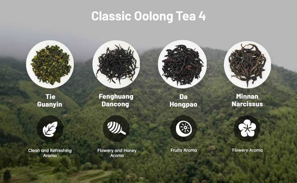 ITEAWORLD Loose Leaf Tea Samplers Organic Chinese Tea