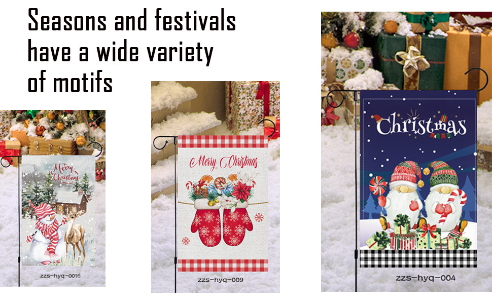 Garden Flags for Outside, DoubleSided Printing of Holiday