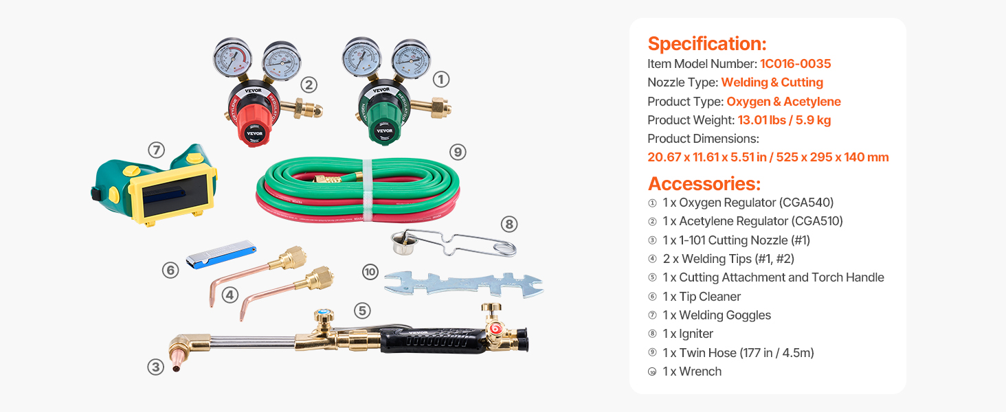 oxygen acetylene torch kit