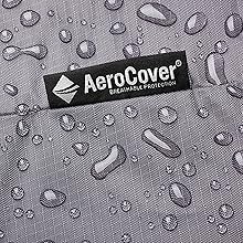 Close-up of AeroCover waterproof fabric with water droplets beading on the surface, demonstrating its water-repellent properties.
