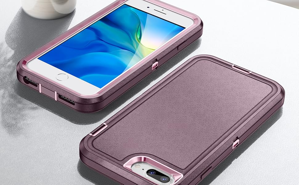 IDYStar for iPhone 8 Plus/7 Plus Case for Women,Hybrid Drop