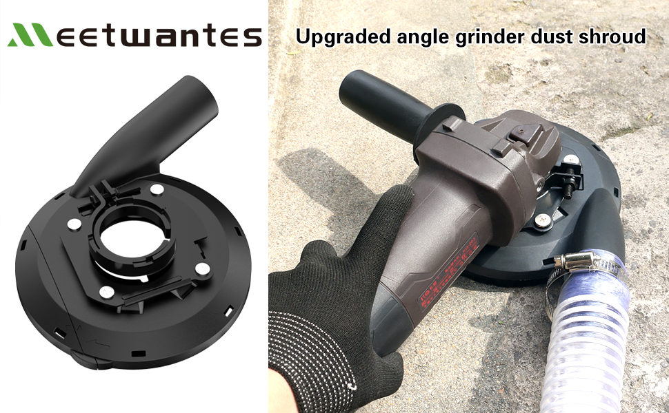 Meetwantes Dust Shroud for Angle Grinder,115mm/125mm for Universal Surface Grinding Dust Shroud