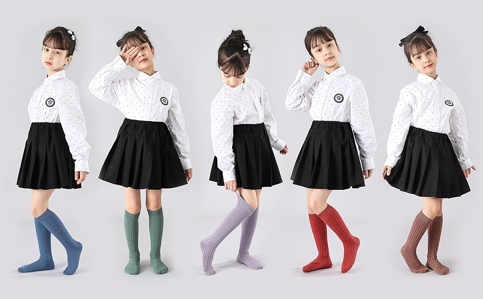 Girls High Cute Long Socks