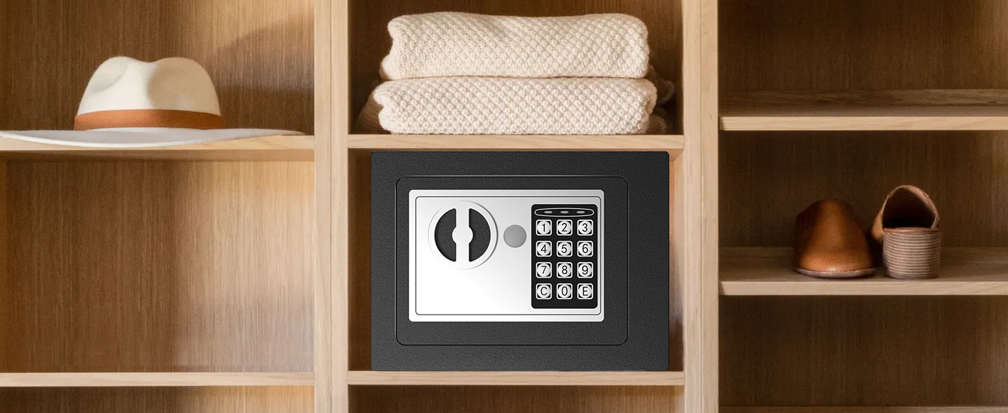 SYCEES Safe Box,Fireproof Safe Personal Digital Small Money Safe,Home