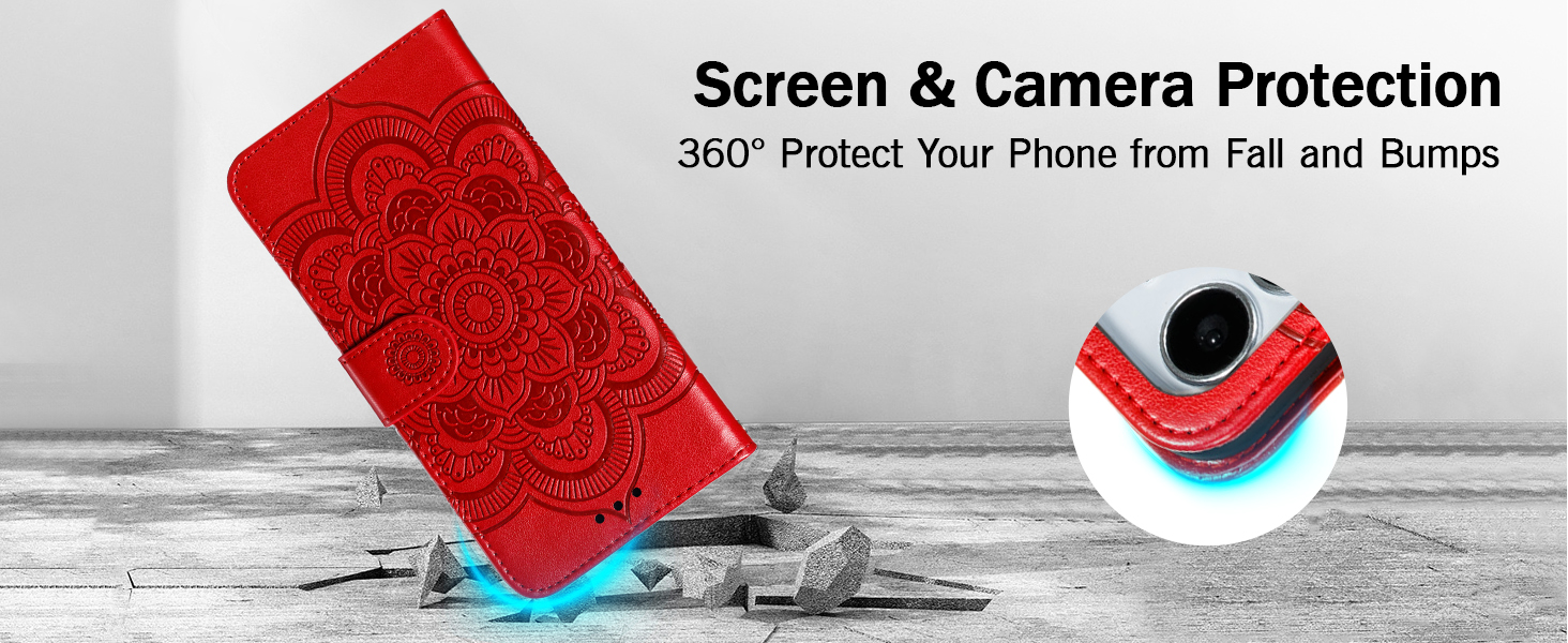 4 mandala flower wallet phone case (1)