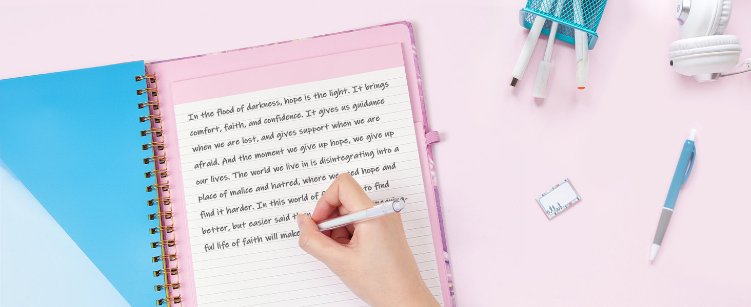 Sooez Clipboard Folio with Refillable Notepad, Clipboard