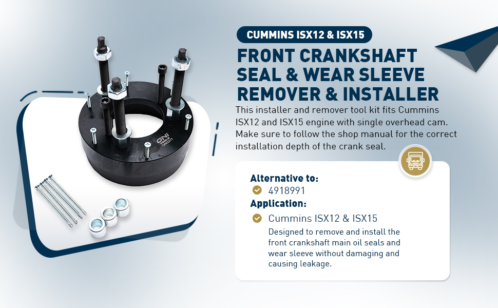 Oni Tools Cummins Front Crankshaft Oil Seal & Wear Sleeve