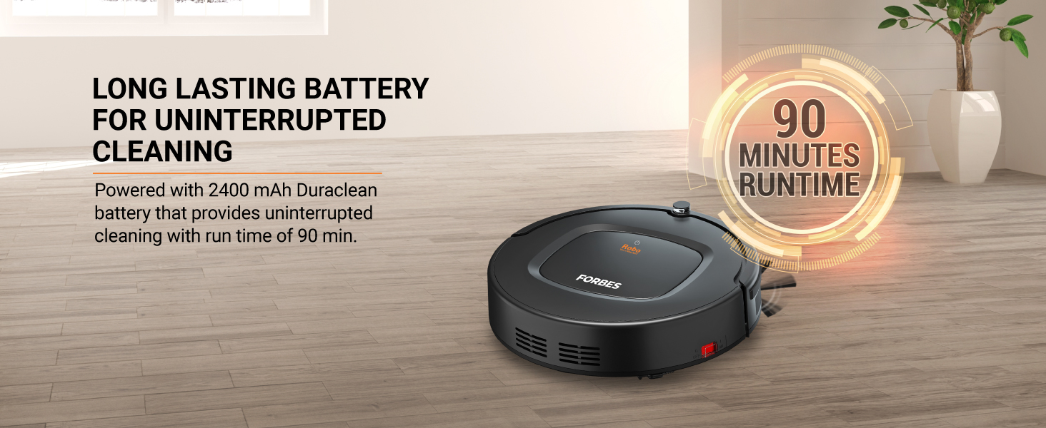 Eureka Forbes Robo Vac N Mop NXT with Powerful Suction2 in 1 Robotic Vacuum Cleaner (Dry
