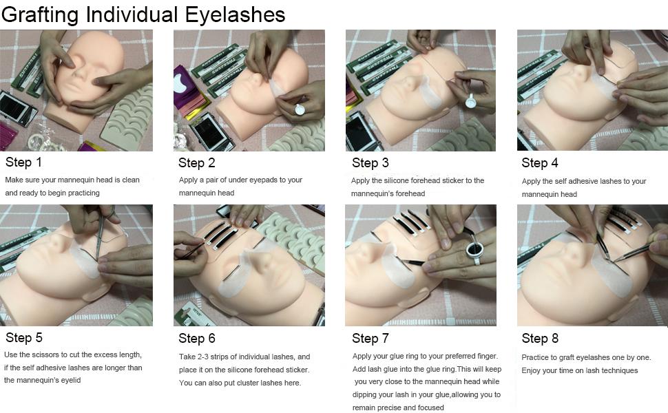 How to grafting eyelashes