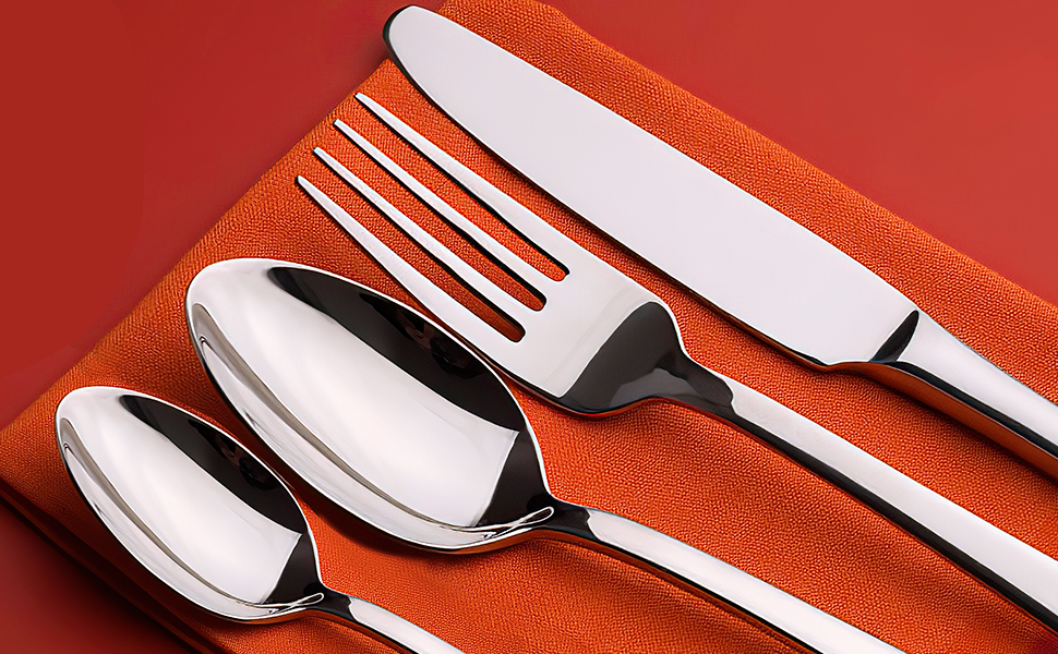 RAXCO Cutlery Set,24 Pieces Flatware Set for Dinner,Tableware Set