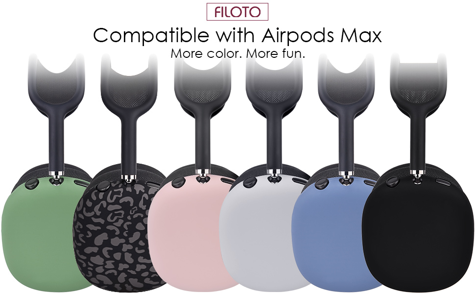 Filoto Case for Airpods Max Headphones, Silicone Cover for