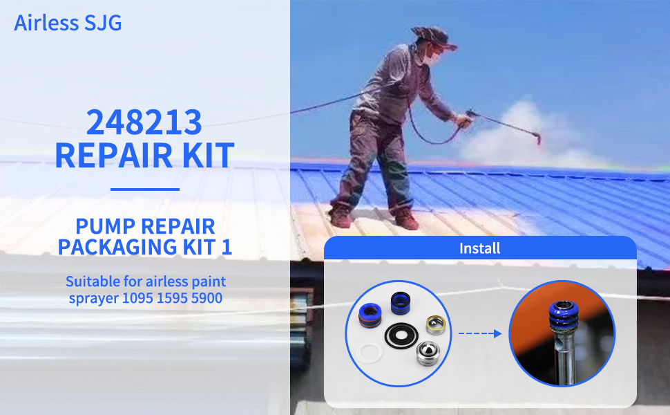 248213 Pump Repair Packing Kit for Graco Airless Paint