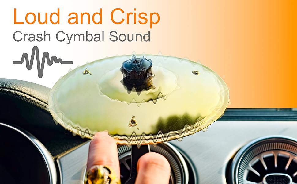 Loud and Crisp acoustic crash cymbal sound