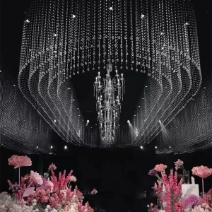 Wedding Props Decor Curtain Chandelier Door String Hanging Ceiling Decoration 