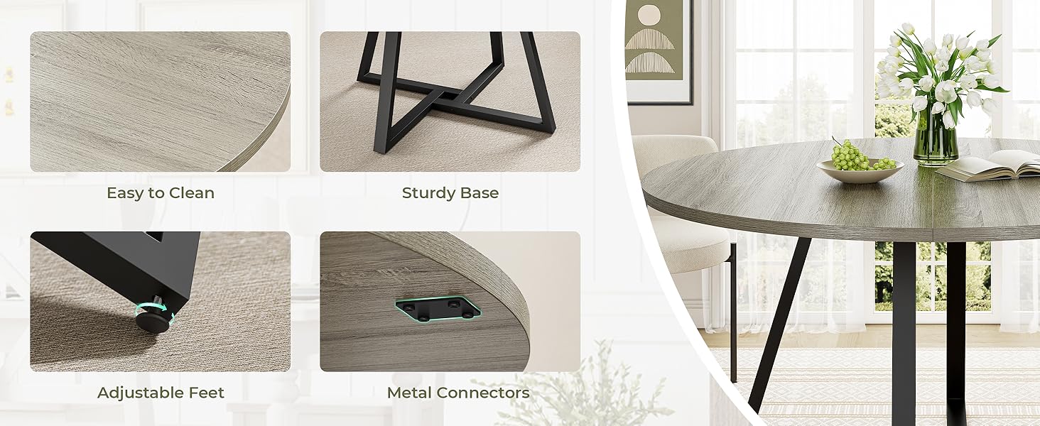 round pedestal dining table