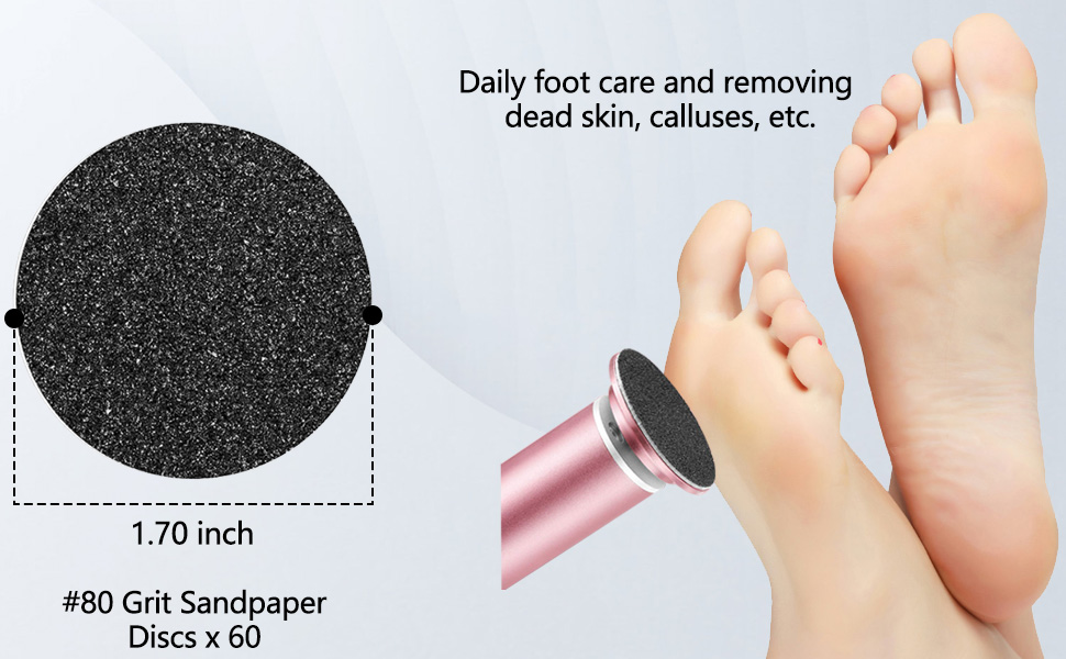 Replaceable Sandpaper Refill Discs