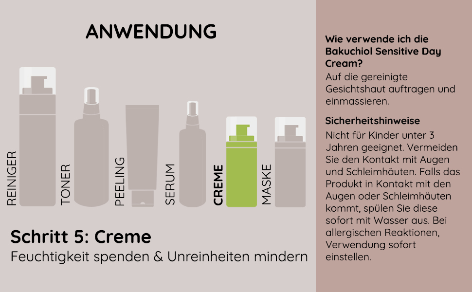bakuchiol creme anwendung gesichtspflege hautpflege trockene haut feuchtigketisspenend unreine haut