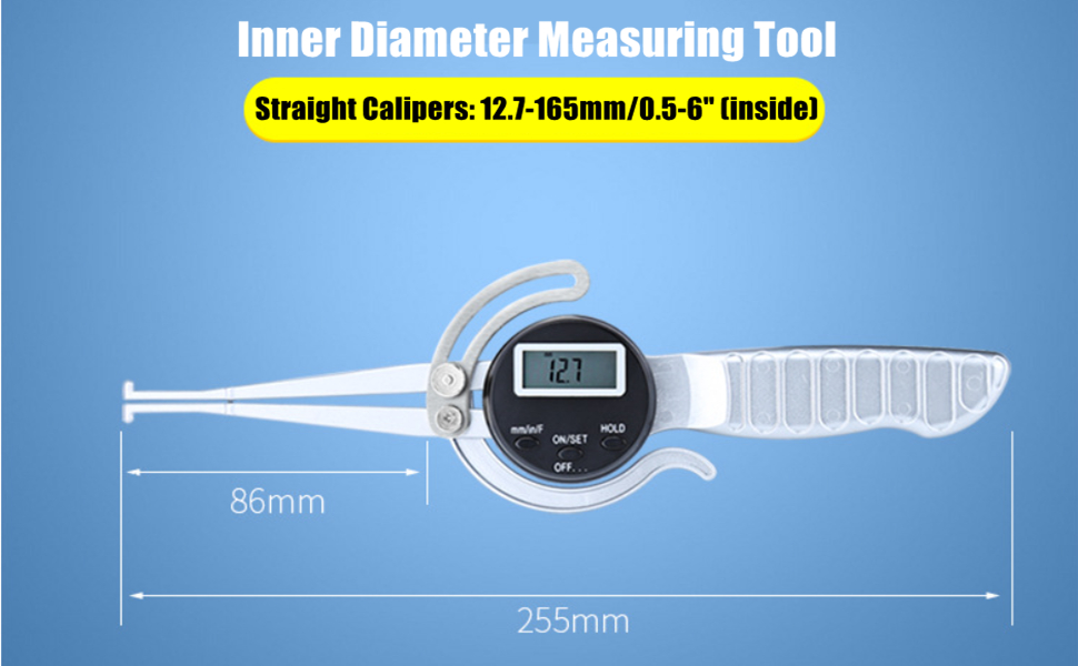 Inner/Outside Diameter Measuring Tool Inside/Outside Calipers Gage Electronic Caliper LCD Screen