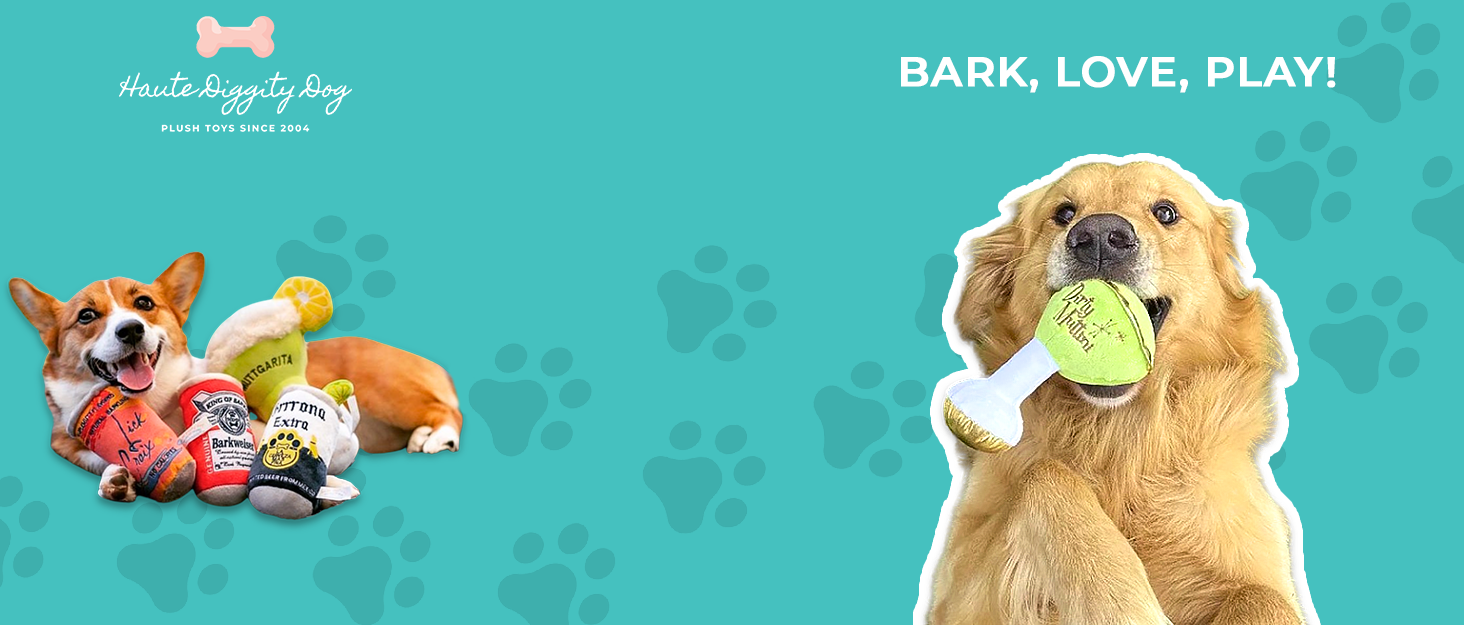 parody plush dog toys