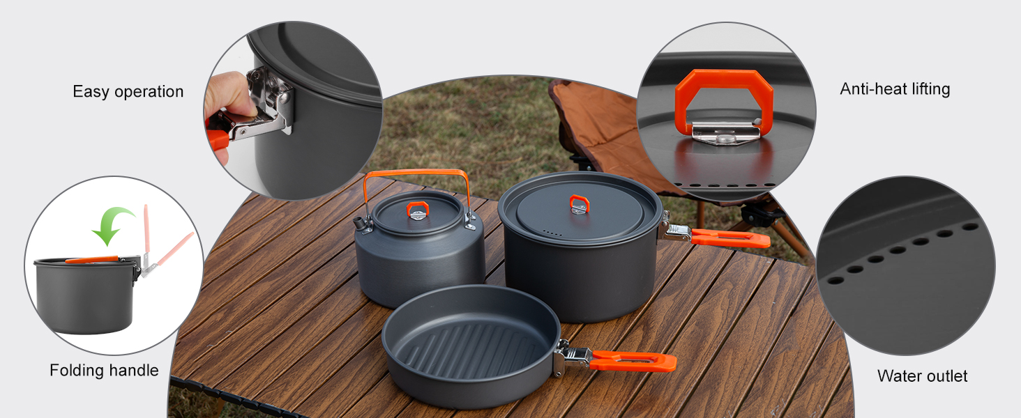 Camping Cookware Mess Kit