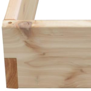 cedar raised garden bed