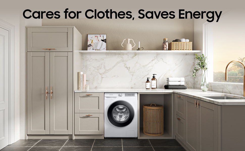 Cares for clothes, saves energy