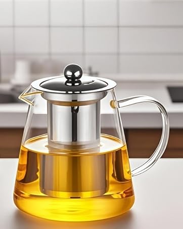 Glass Teapot with Stainless Steel Infuser