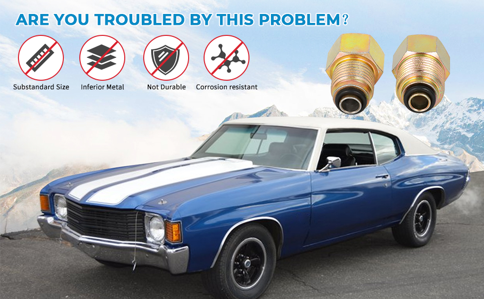 WIKIBB LS Swap Parts Power Steering Line Adapter Fitting Carbon Steel