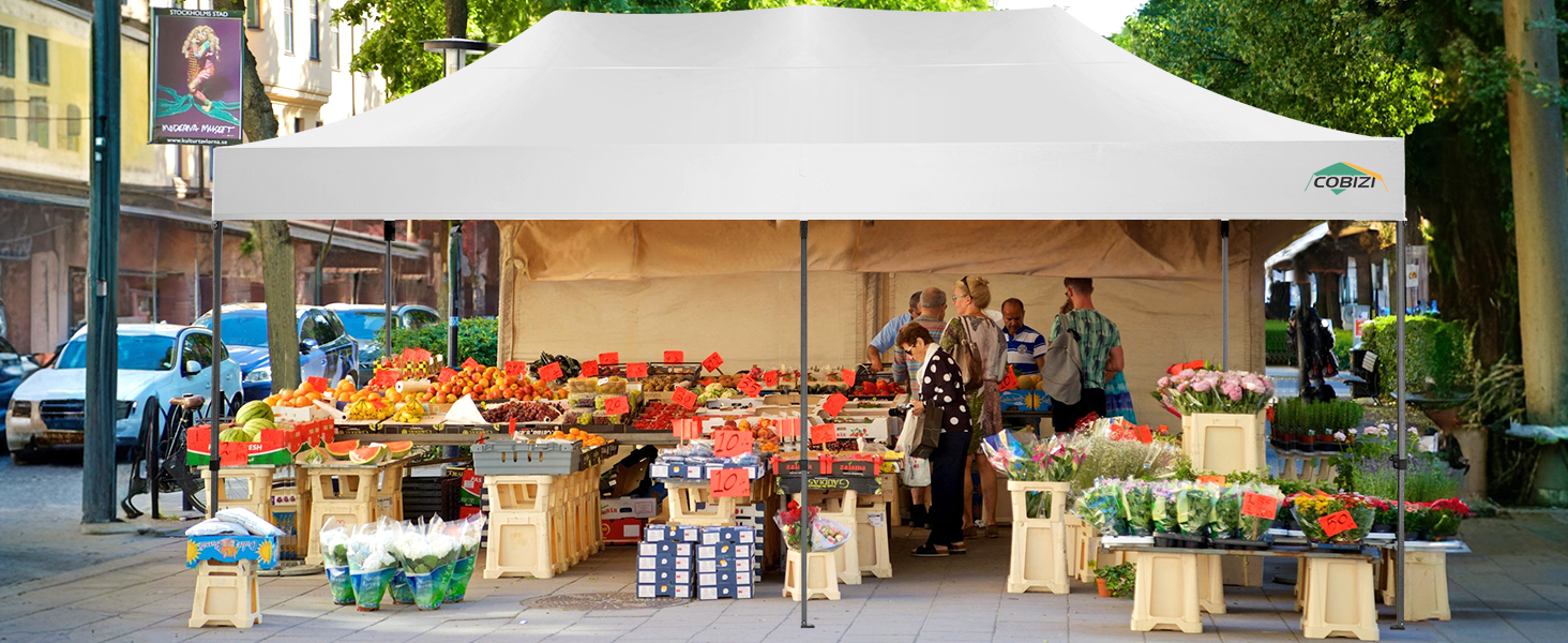 COBIZI 10x20 Pop up Heavy Duty Party Tent