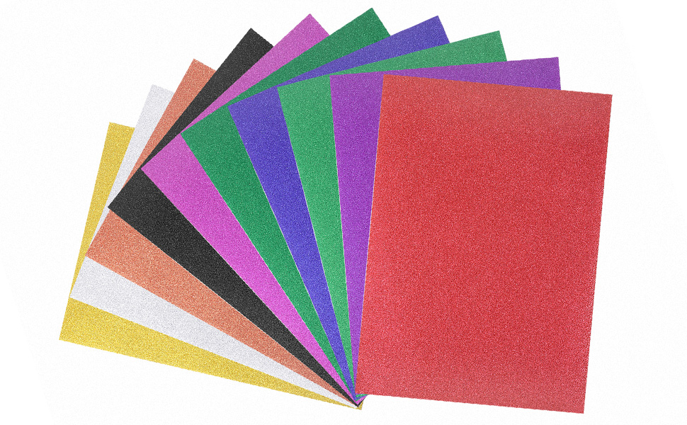 MECCANIXITY Glitter Cardstock Paper 7.8 Inch x 11.8 Inch
