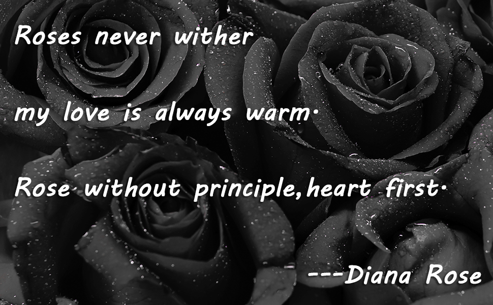 Artificial Roses 15 pcs Black Roses Fake Roses Open Flower