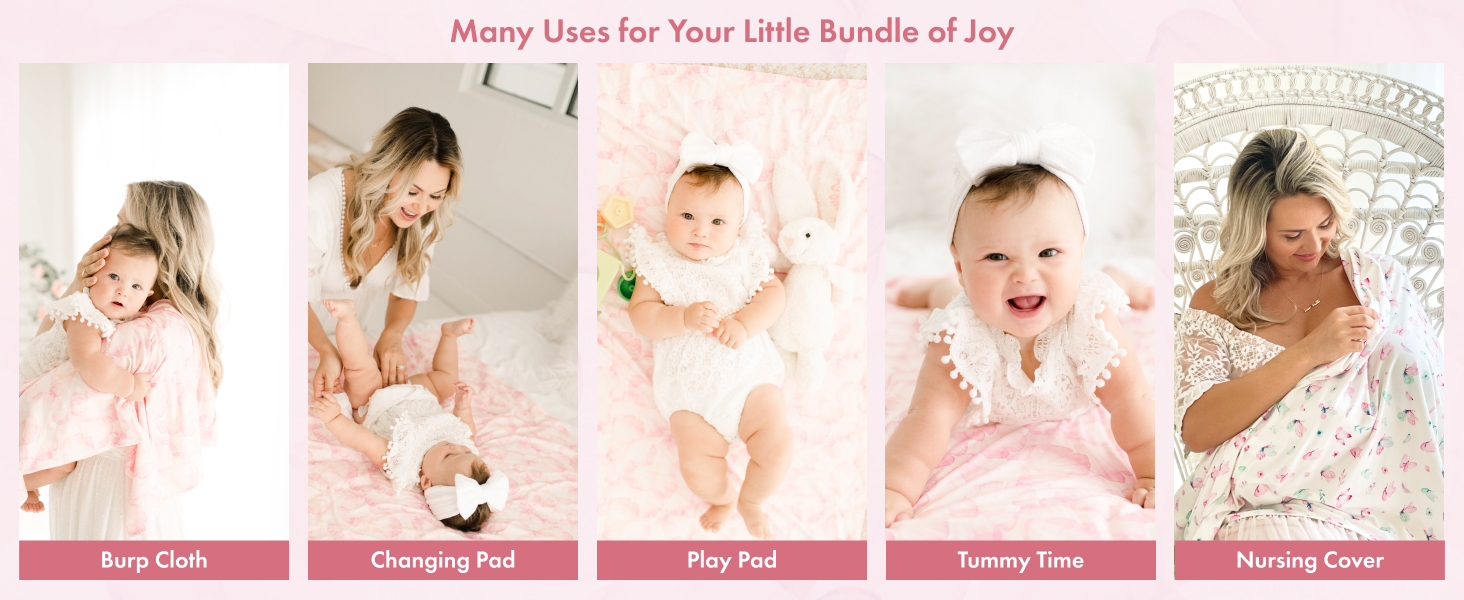swaddle baby blanket newborn blankets girl set boy muslin wrap bamboo swaddles robe headband hat