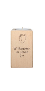 Teelichthalter aus Holz