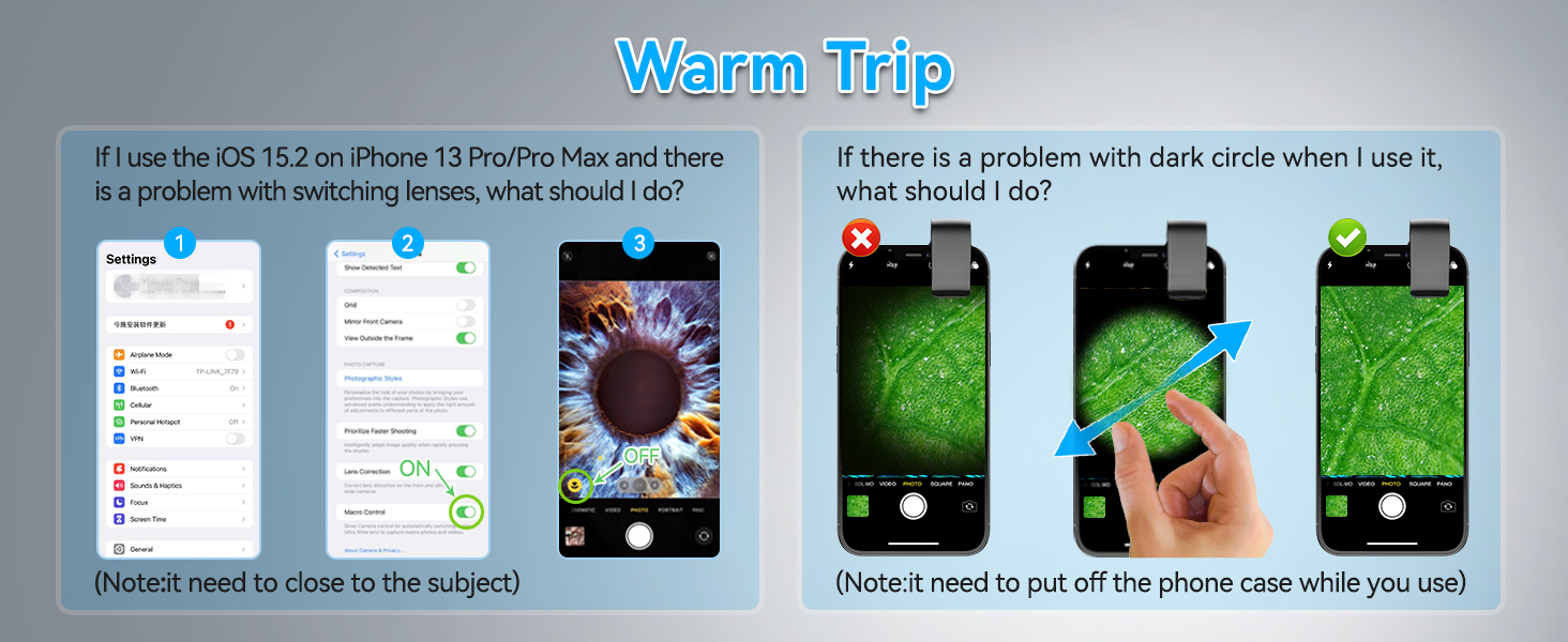 APEXEL 200X Phone Microscope Lens