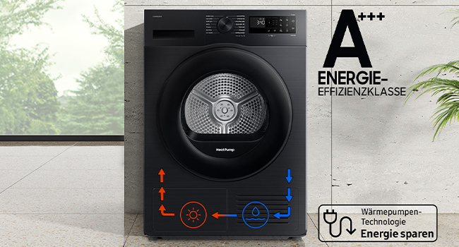 Samsung Wäschetrockner mit Energieeffizienzklasse A+++