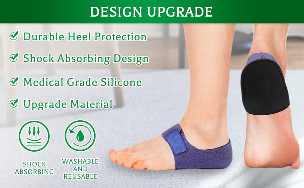 2PCS Heel Protectors, Heel Cups, Heel Sleeves Pads, Heel Cushion, Heel
