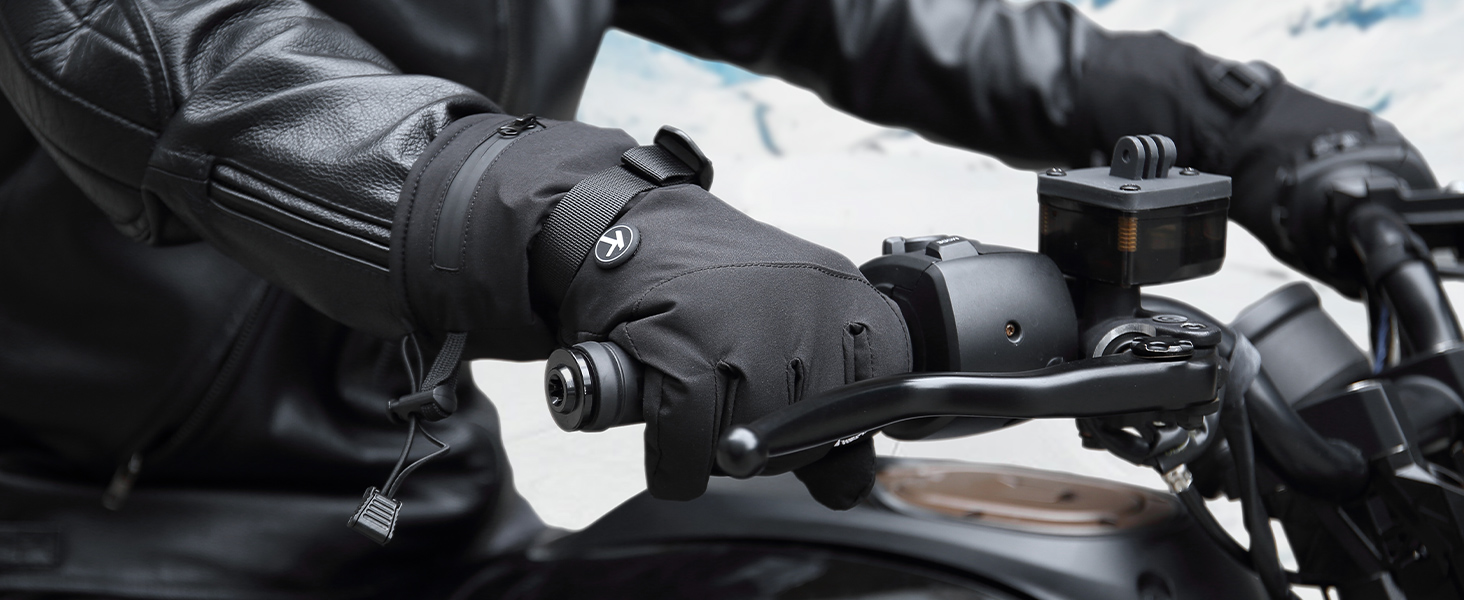 KEMIMOTO Heated Gloves for Men and Women 7.4V 2500mAh, Waterproof