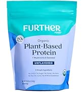 Further Food Organic Vegan Protein Powder Unflavored - 20g of Plant Based Protein, Organic Protei...