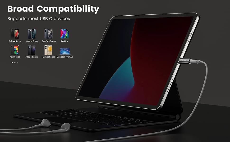 type c to 3.5 mm jack audio connector 3.5mm aux dac jack earphone headphone