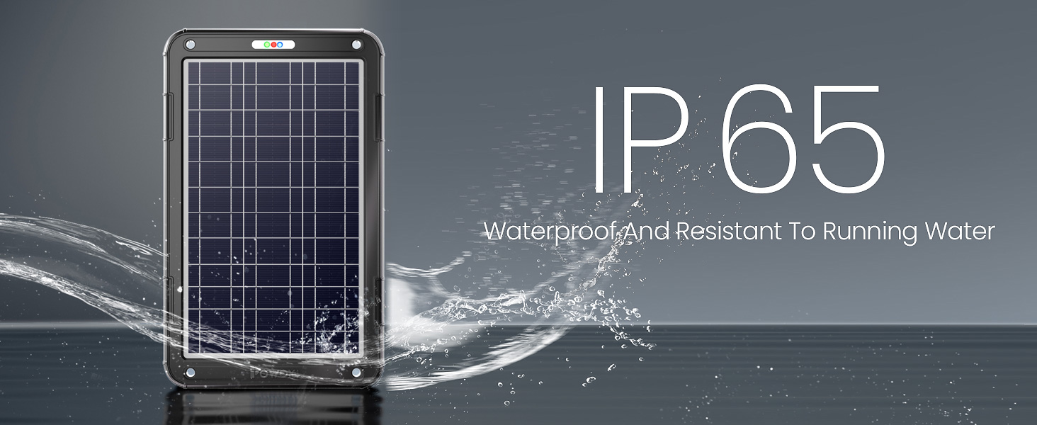 solar battery charger 12 volt waterproof