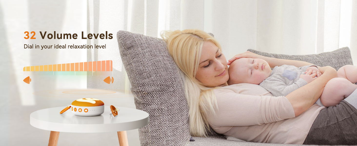 Dreamegg White Noise Machine Baby Sleep Sound Machine