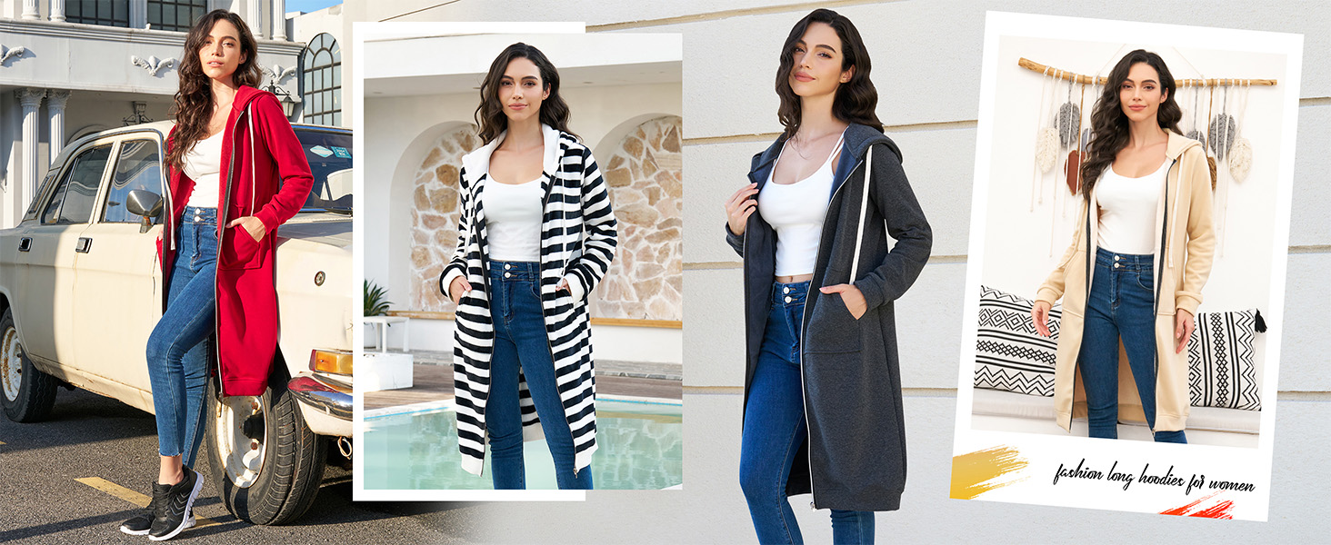 long hoodies for women