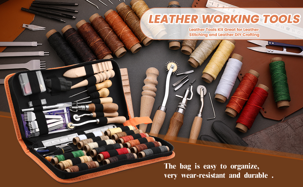 BAGERLA Leather Working Tools, Leather Sewing Kit with