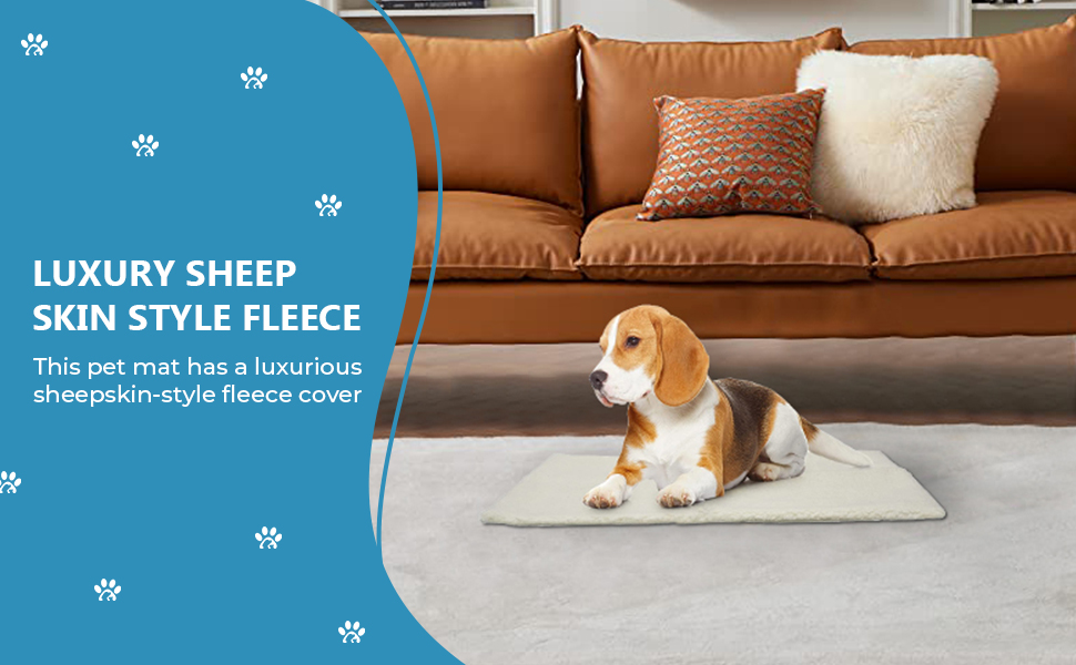 Fur & Bone SelfHeating Thermal Pet Pad Pet Heat Pad for Indoor
