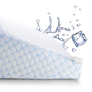 Amazon Com Nestl Wedge Pillow Cooling Adjustable Wedge Pillow For Sleeping Best 12 In 1 Bed Wedge Pillow With Extra Bolster Pillow Great Gel Foam Wedge Pillows For After Surgery Acid