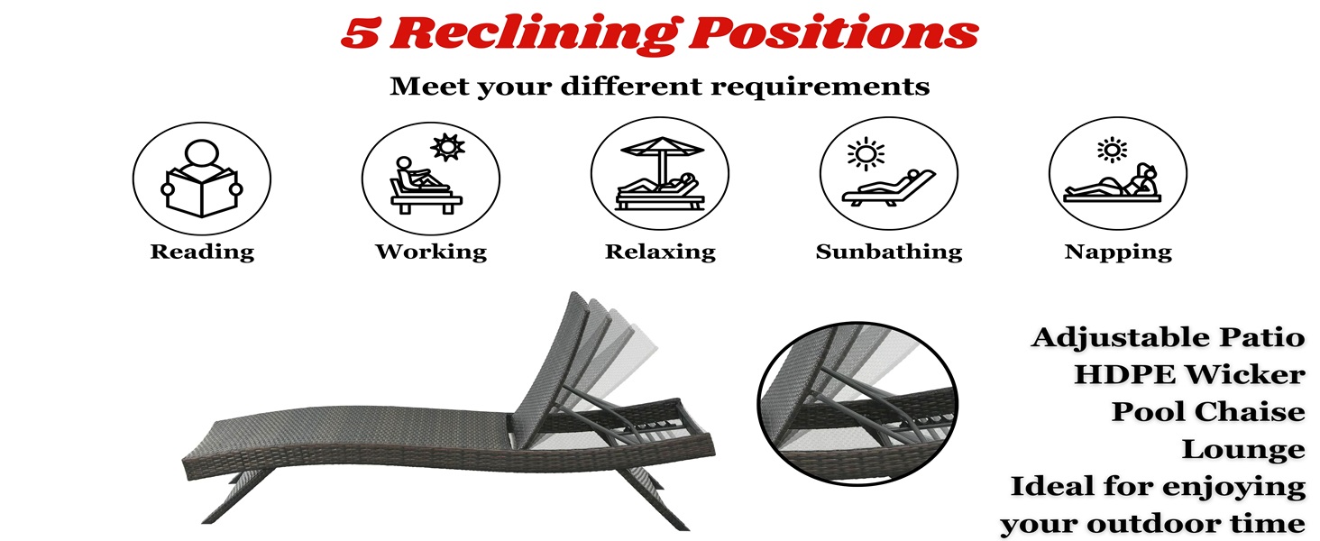 rattan wicker outdoor sun loungers for poolside terrace garden deck lawn balcony