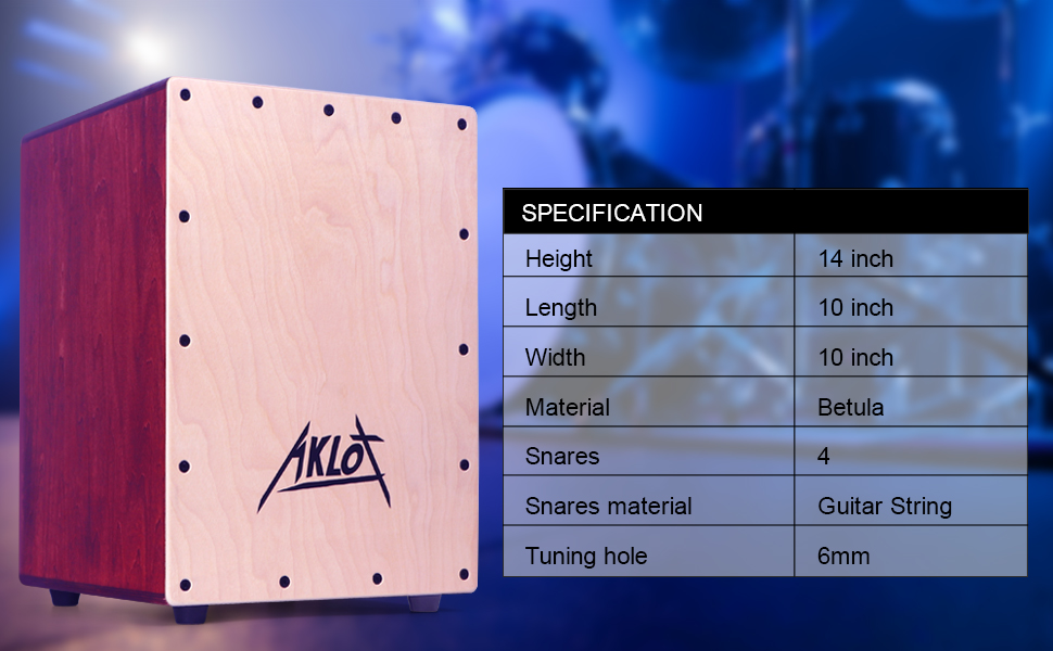 カホンAKLOT Amazon.com: AKLOT Cajon Drum Box 10